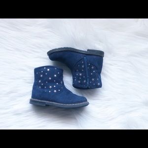 Harper Canyon Blue suede toddler boots size 7US